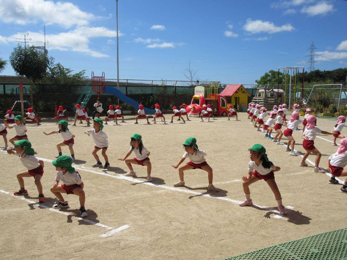 ５歳ソーラン・園庭 (5)