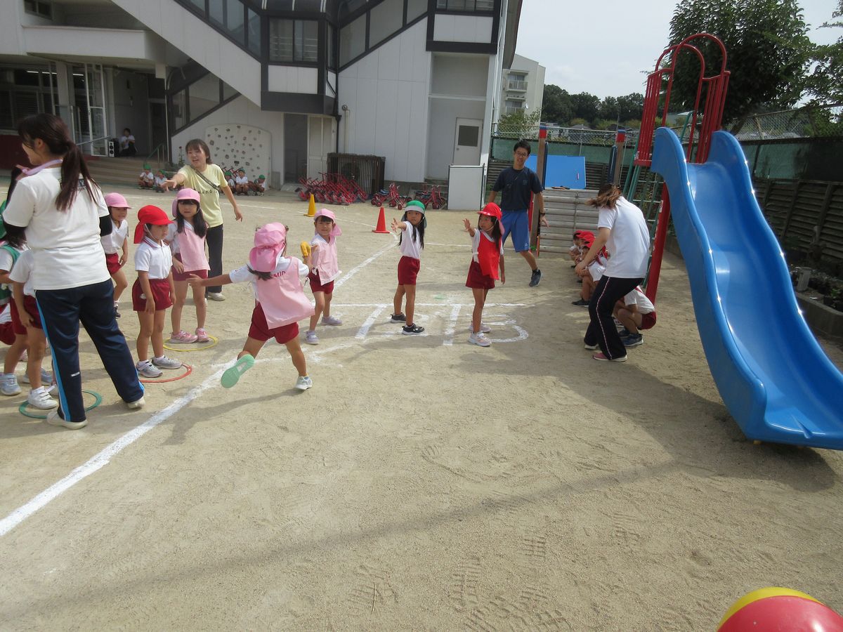 ５歳リレー女子 (3)